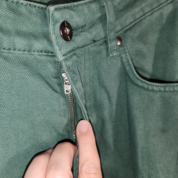 THE RAGGED PRIEST Cargo Wide Leg Jeans 26 | US 6 | Bluish Green Skater Grunge - Picture 8 of 12